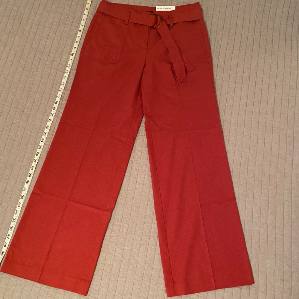 Ann Taylor Factory Wide Leg Belted Trousers